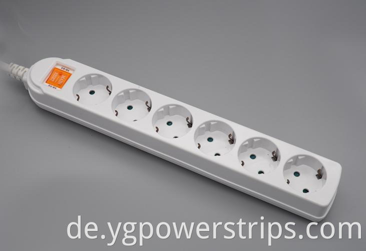 German Standard Multi Outlet Power Strip Ys 6h 4